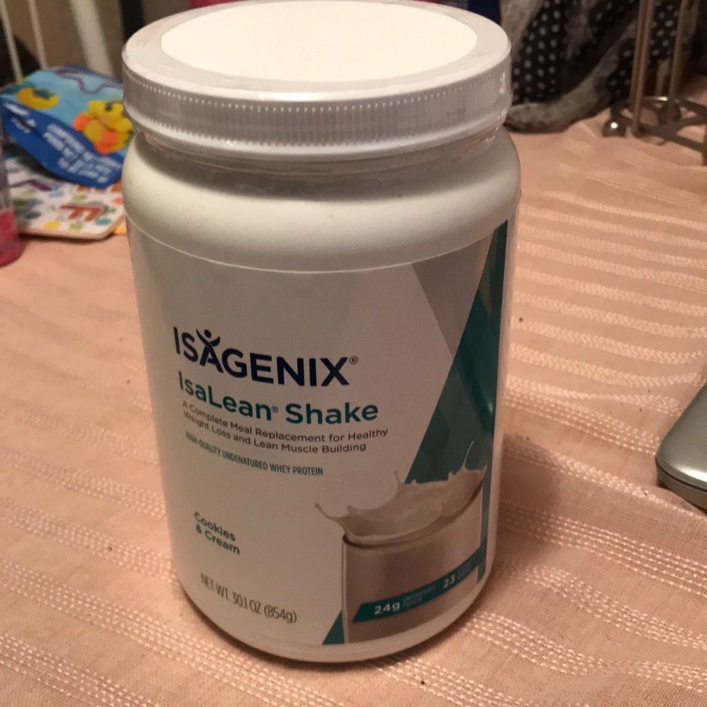 Sealed cookies and cream isagenix isalean shake